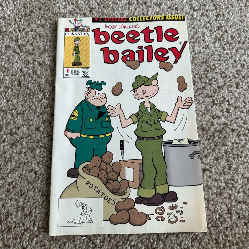 1992 Harvey comics beetle bailey # 1